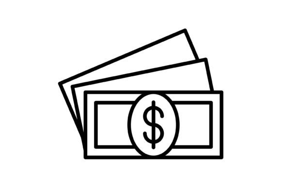Cash Money Outline Icon: A Versatile Asset for Modern Digital and Print Projects