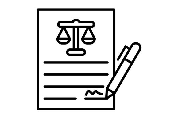 Contract Outline Icon: A Versatile Vector Set for Modern Design