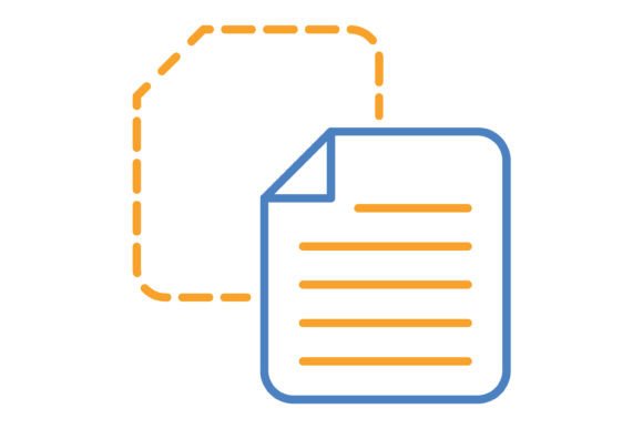Cut Blue Orange Line Icon: A Practical Asset for Streamlined Design Workflows
