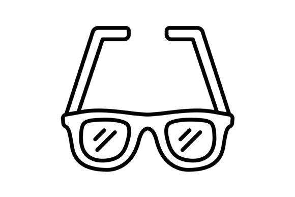Enhancing Digital Interfaces with the Glasses Outline Icon