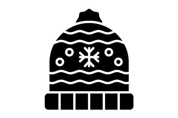 Knit Hat Glyph Icon: A Versatile Design Asset