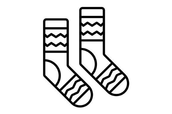Socks Outline Icon: A Versatile Asset for Modern Design