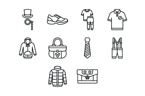 Streamline Your Visuals: Practical Uses for the 10 Fashion Outline Icons Bundle