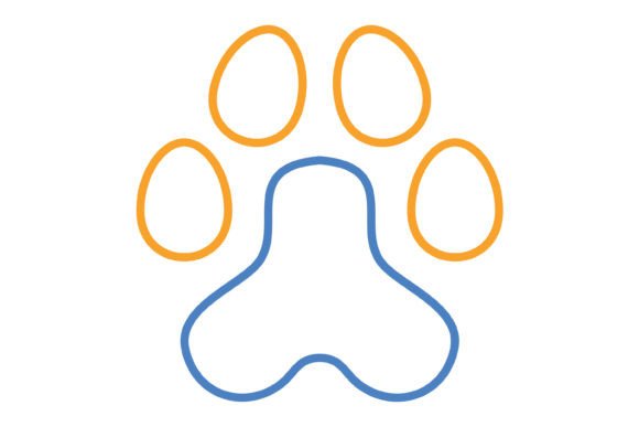 The Ultimate Guide to the Paw Print Blue Orange Line Icon Set: Versatility, Formats, and Design Excellence